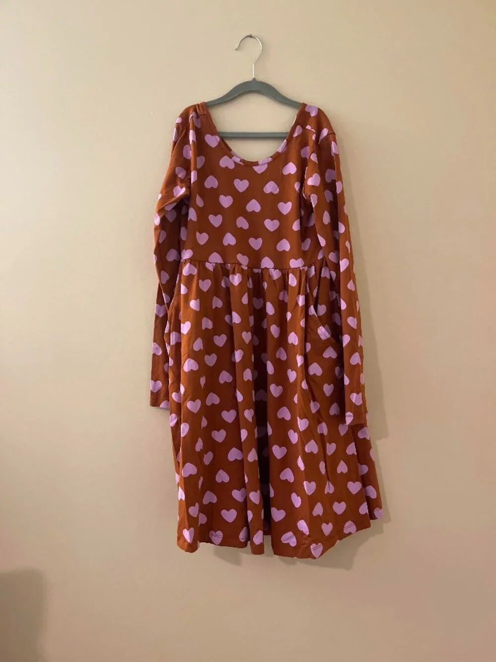 Hanna Andersson Long Sleeve Scoop Neck Dress Sz 12